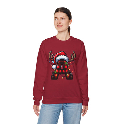 Festive Monogram A Christmas Sweatshirt, Cozy Holiday Crewneck, Personalized Gift for Him/Her, Perfect for Winter Celebrations, Family [...]