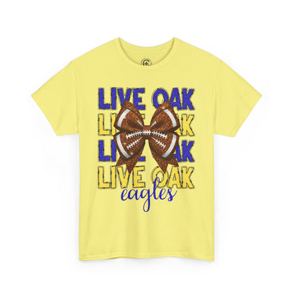Live Oak Eagles Football Tee, Unisex Cotton Shirt, Sports Fan Apparel, Game Day Outfit, Team Spirit Clothing