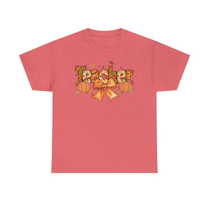 Charming Teacher Tee: Fall Vibes, Unisex Cotton Shirt, Perfect Gift for Educators, Halloween, Thanksgiving, Back to School