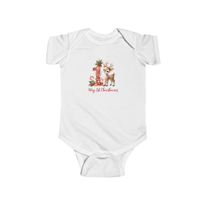 Cute Baby Christmas Bodysuit, First Christmas Outfit, Infant Holiday Apparel, Baby Shower Gift, Christmas Onesie