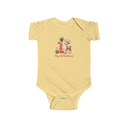 Cute Baby Christmas Bodysuit, First Christmas Outfit, Infant Holiday Apparel, Baby Shower Gift, Christmas Onesie