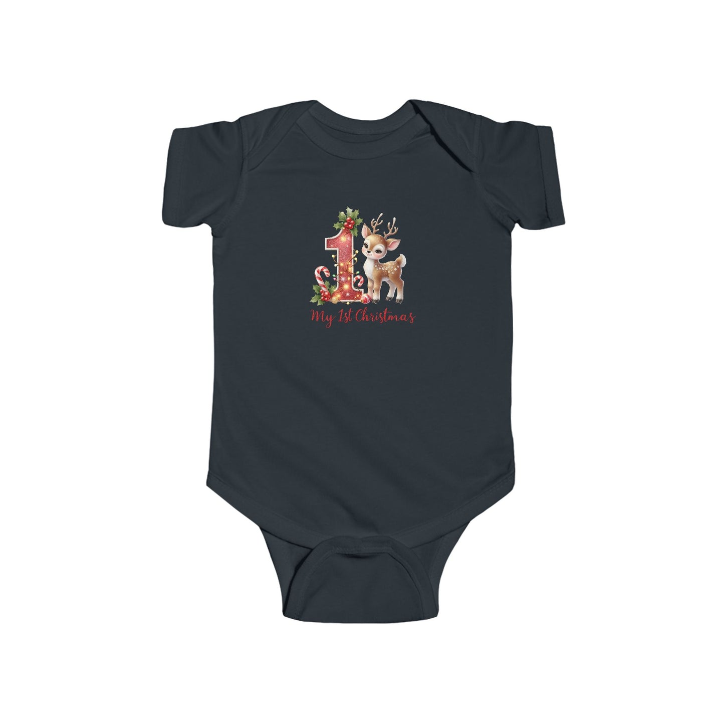 Cute Baby Christmas Bodysuit, First Christmas Outfit, Infant Holiday Apparel, Baby Shower Gift, Christmas Onesie