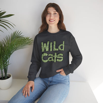 Wild Cats Crewneck Sweatshirt, Cozy Unisex Sweatshirt, Perfect Gift for Birthdays, Casual Wear, Wildcat Theme Apparel, Walker, La WHS, WJH