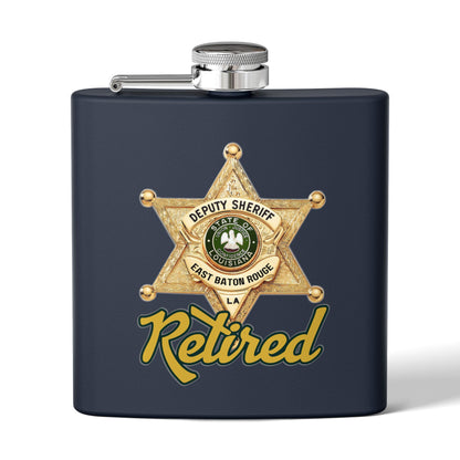Retired Deputy Sheriff Flask, 6oz | Personalized Gift for Retirees, Law Enforcement, Hikers, Unique Party Favor, Custom Flask, [...]