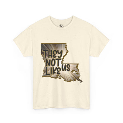 Louisiana Pride Unisex Heavy Cotton Tee | They Not Like Us, Southern Statement Shirt, Gift for Locals, Casual Wear, Streetwear
