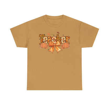 Charming Teacher Tee: Fall Vibes, Unisex Cotton Shirt, Perfect Gift for Educators, Halloween, Thanksgiving, Back to School