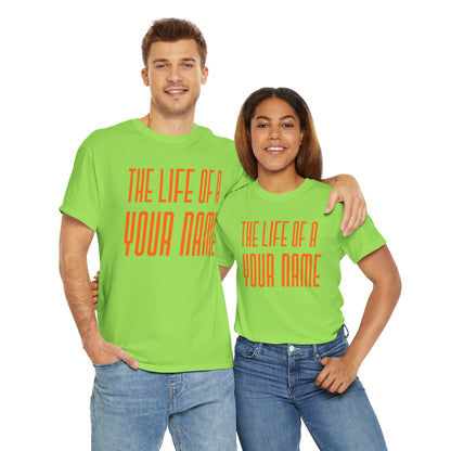 Personalized The life of a (whatever name you want)  Tee - Unisex Heavy Cotton T-Shirt, Music Lover Shirt, TS12 12 Swiftie