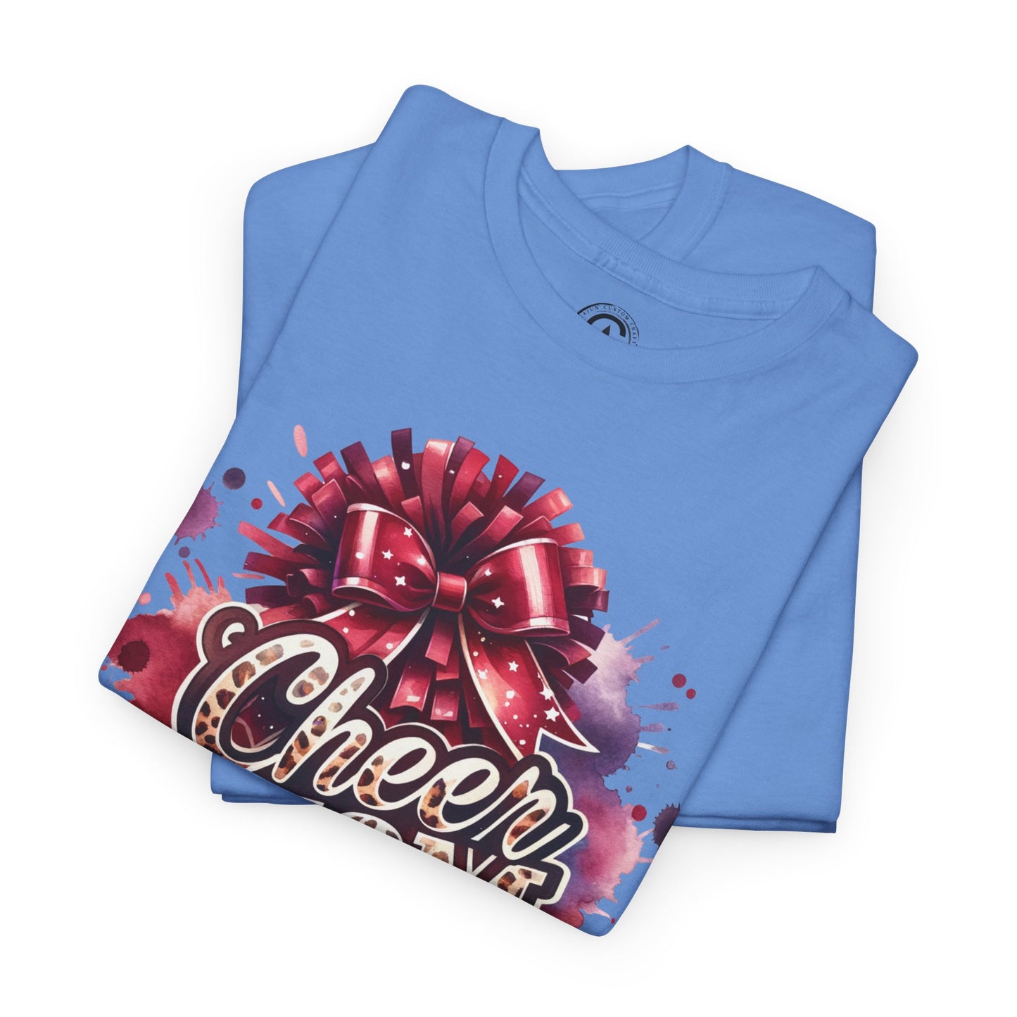 Cheer Mom Unisex Heavy Cotton Tee | Cheerleading Gift, Sports Apparel, Team Spirit Shirt, Mom T-Shirt, Game Day Outfit