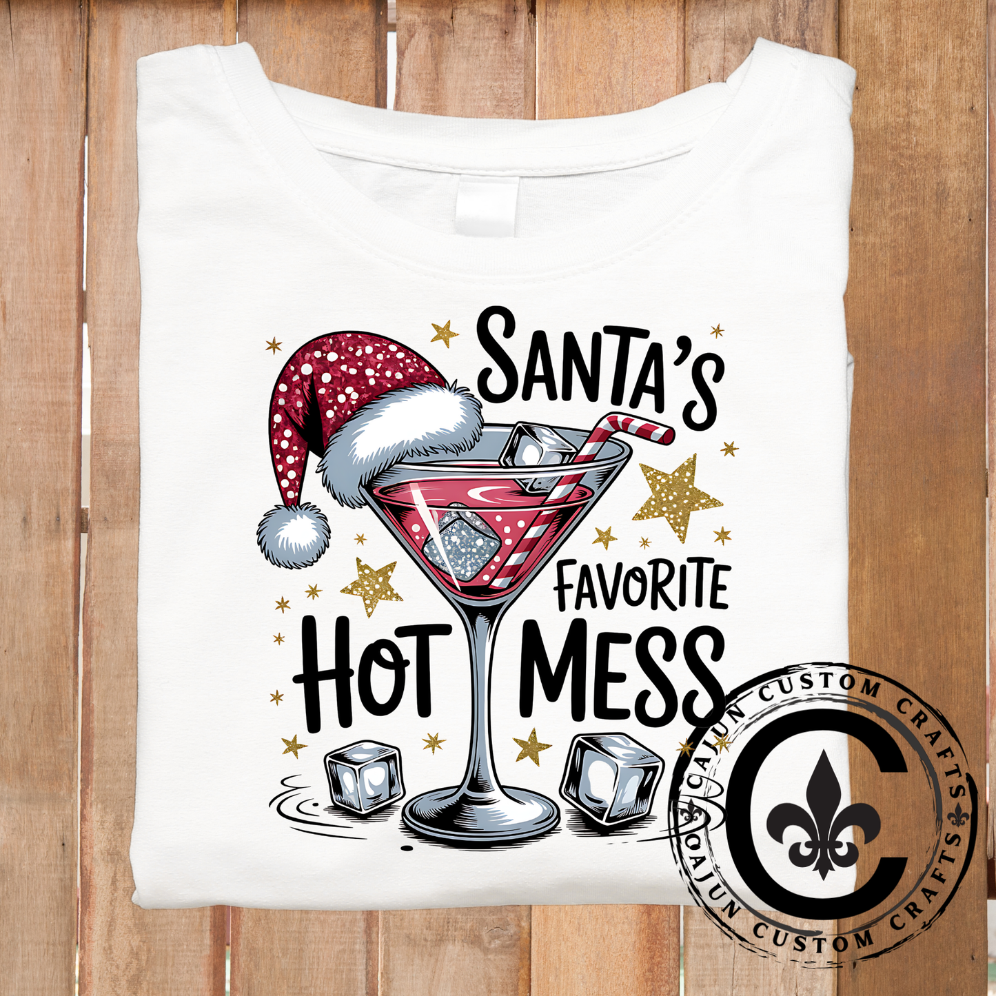 Santa's Fav Hot Mess - DTF or Sublimation Transfer
