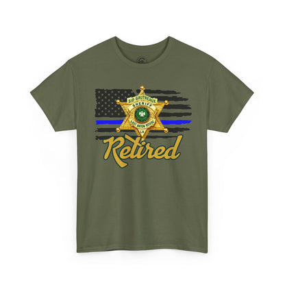 EBRSO Badge Retired Sheriff Heavy Cotton Tee, Unisex Tee, Law Enforcement Gift, Retirement Celebration T-shirt