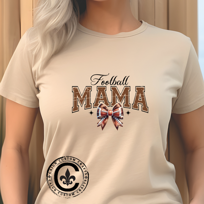 Football Mama Unisex Heavy Cotton Tee | Perfect for Game Day, Sports Events, Gifts for Moms, Casual Wear, Tailgate Parties