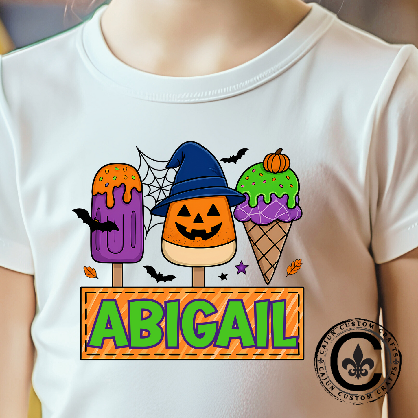 Personalized Kids Halloween Tee, Spooky T-Shirt, Custom Name Shirt, Fun Fall Apparel, Kids Costume Top, Halloween Gift Idea, Trick or Treat Wear