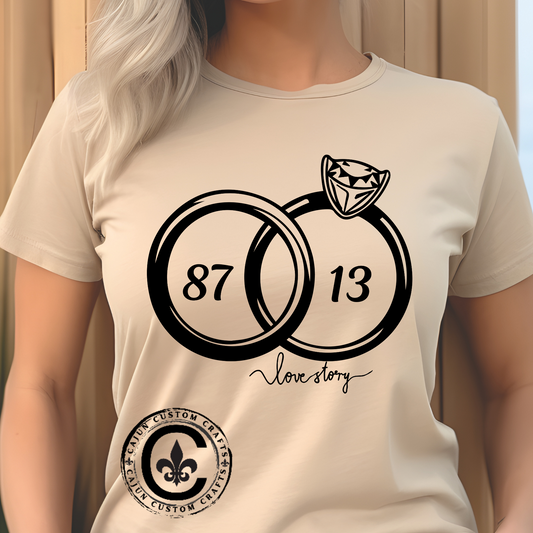 Wedding of the Century, 87 & 13, It's a Love Story Unisex Heavy Cotton Tee,