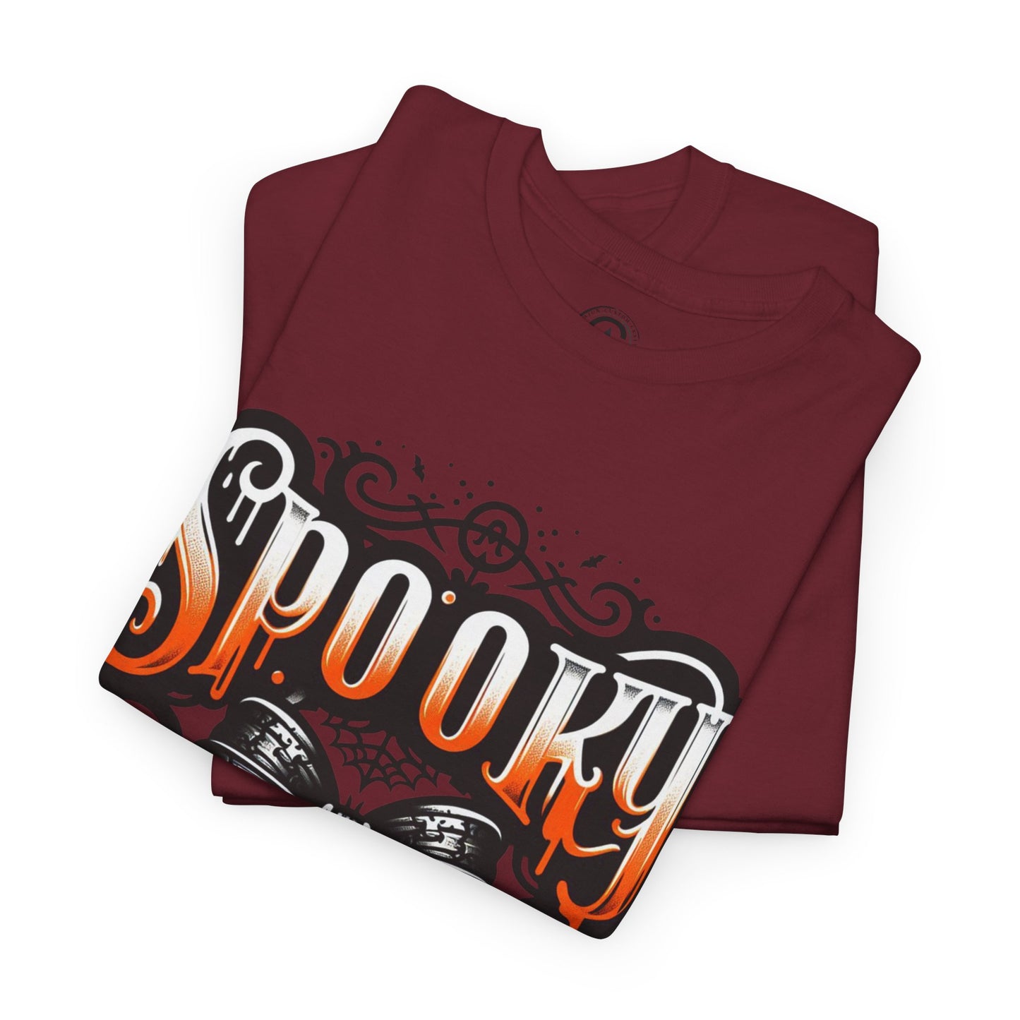 Spooky Themed Unisex Heavy Cotton Tee, Halloween Shirt, Fall Fashion, Ghostly Tee, Graphic Tee, Casual Wear