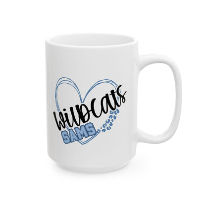 SAMS Wildcats Ceramic Mug - Cute Coffee Cup for St Amant Middle School