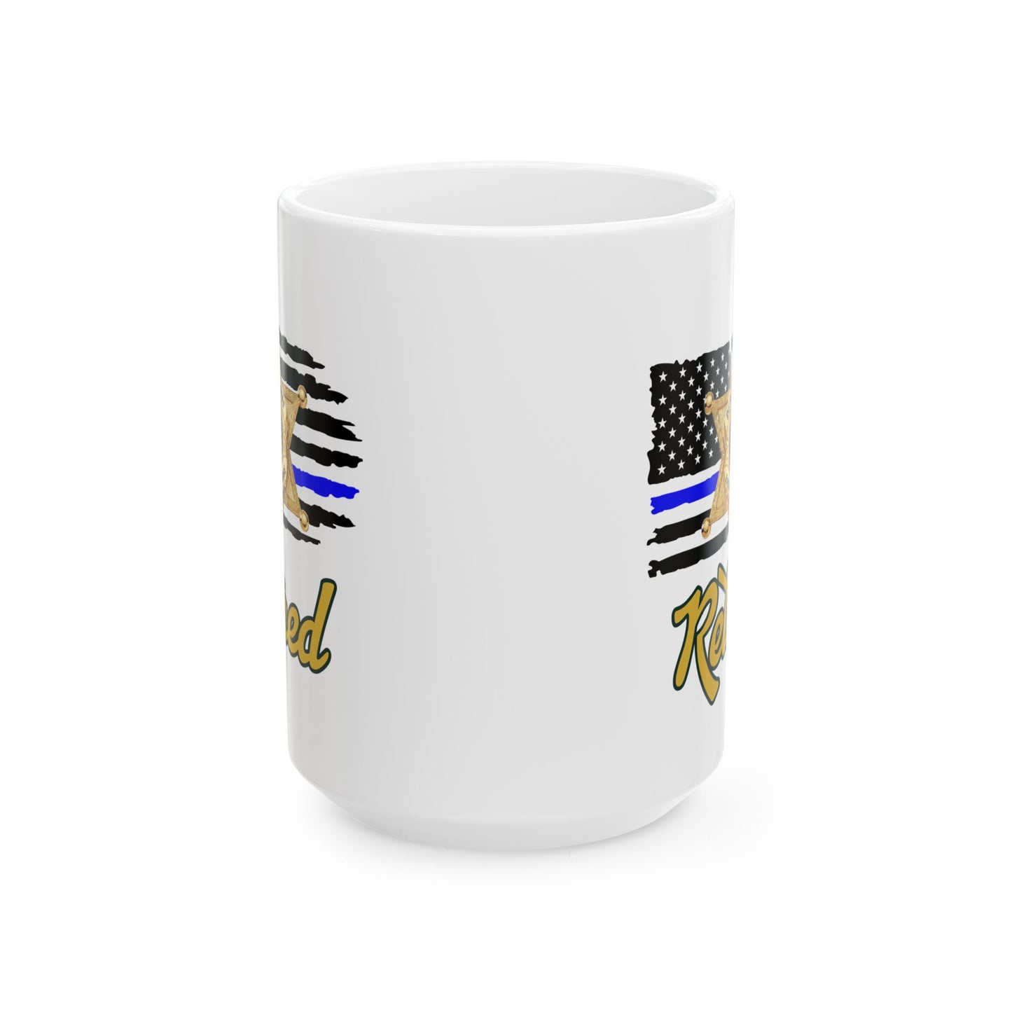 EBRSO DEPUTY Badge, Retired Deputy,  Custom Ceramic Mug, Sheriff Office Coffee Cup, Law Enforcement Gifts, Personalized Mug for Deputies, Unique Gift for Holidays