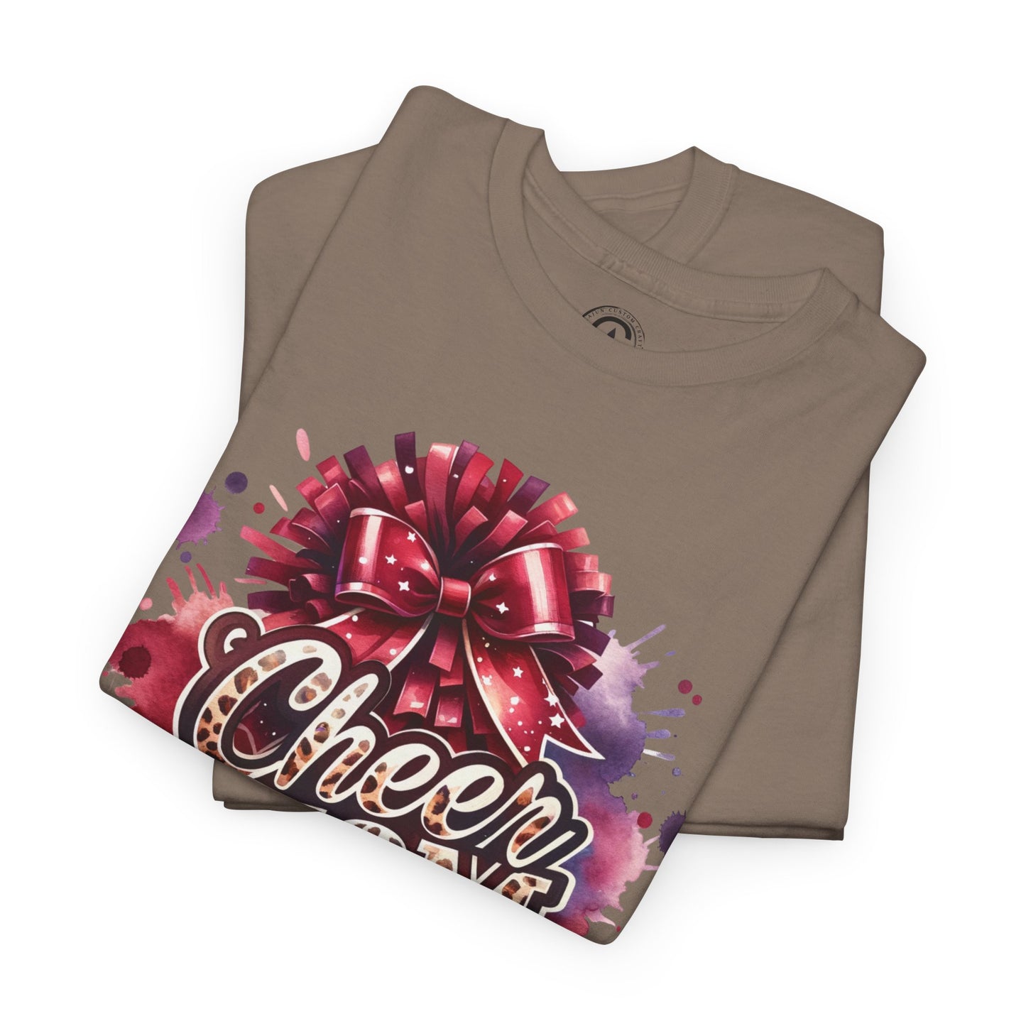 Cheer Mom Unisex Heavy Cotton Tee | Cheerleading Gift, Sports Apparel, Team Spirit Shirt, Mom T-Shirt, Game Day Outfit