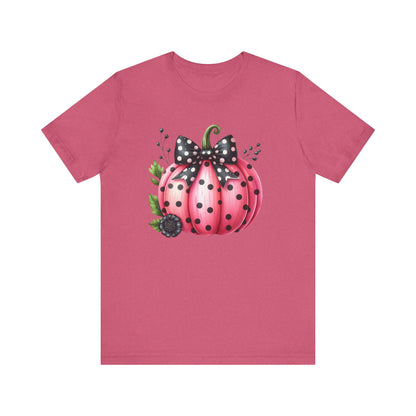Pink, Black, Dot, Pumpkin, Breast Cancer Month, Halloween, Pink Halloween, Fun, Cute, Stylish