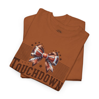Touchdown Season Unisex Heavy Cotton Tee, Football Fan Shirt, Game Day Outfit, Sports Tee, Gift for Fans