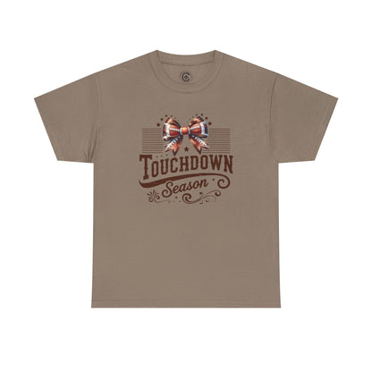 Touchdown Season Unisex Heavy Cotton Tee, Football Fan Shirt, Game Day Outfit, Sports Tee, Gift for Fans