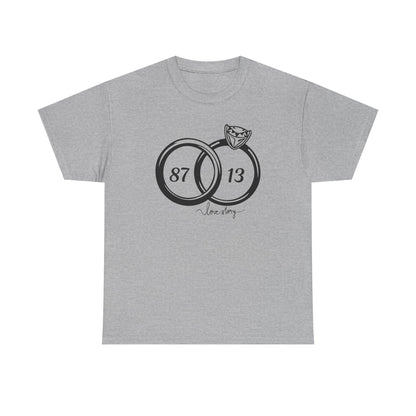 Wedding of the Century, 87 & 13, It's a Love Story Unisex Heavy Cotton Tee,