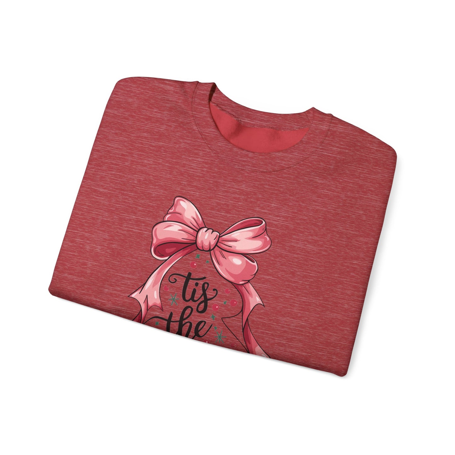 Festive Holiday Crewneck Sweatshirt - 'Tis the Season, Christmas Gift, Cozy Apparel, Winter Wear, Unisex Fashion