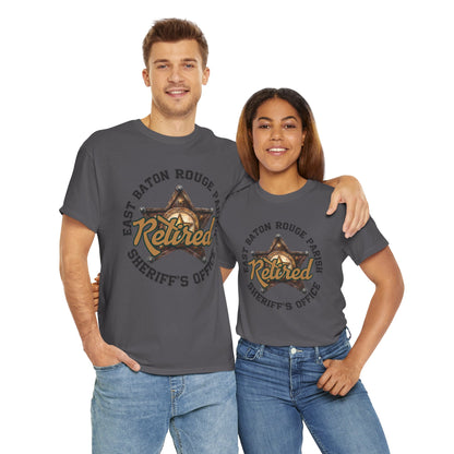EBRSO Retired Sheriff Heavy Cotton Tee, Unisex Tee, Law Enforcement Gift, Retirement Celebration T-shirt