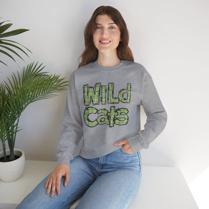 Wild Cats Crewneck Sweatshirt, Cozy Unisex Sweatshirt, Perfect Gift for Birthdays, Casual Wear, Wildcat Theme Apparel, Walker, La WHS, WJH