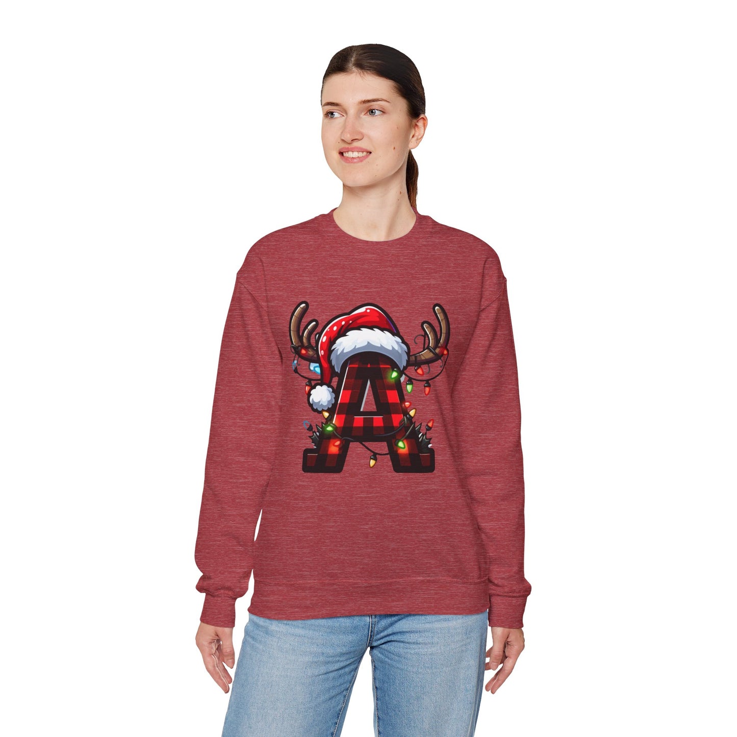Festive Monogram A Christmas Sweatshirt, Cozy Holiday Crewneck, Personalized Gift for Him/Her, Perfect for Winter Celebrations, Family [...]