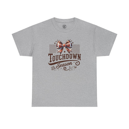 Touchdown Season Unisex Heavy Cotton Tee, Football Fan Shirt, Game Day Outfit, Sports Tee, Gift for Fans