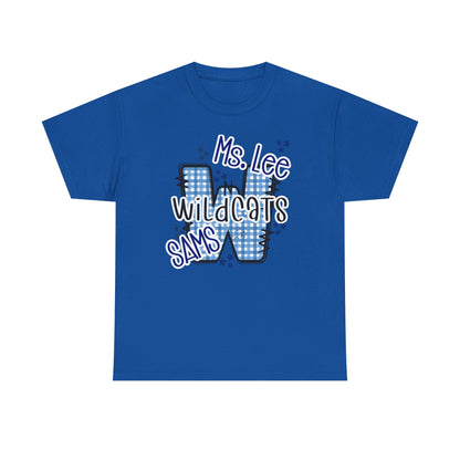 Personalized, SAMS Wildcats, Whimsical on a Unisex Tshirt, St Amant Middle School