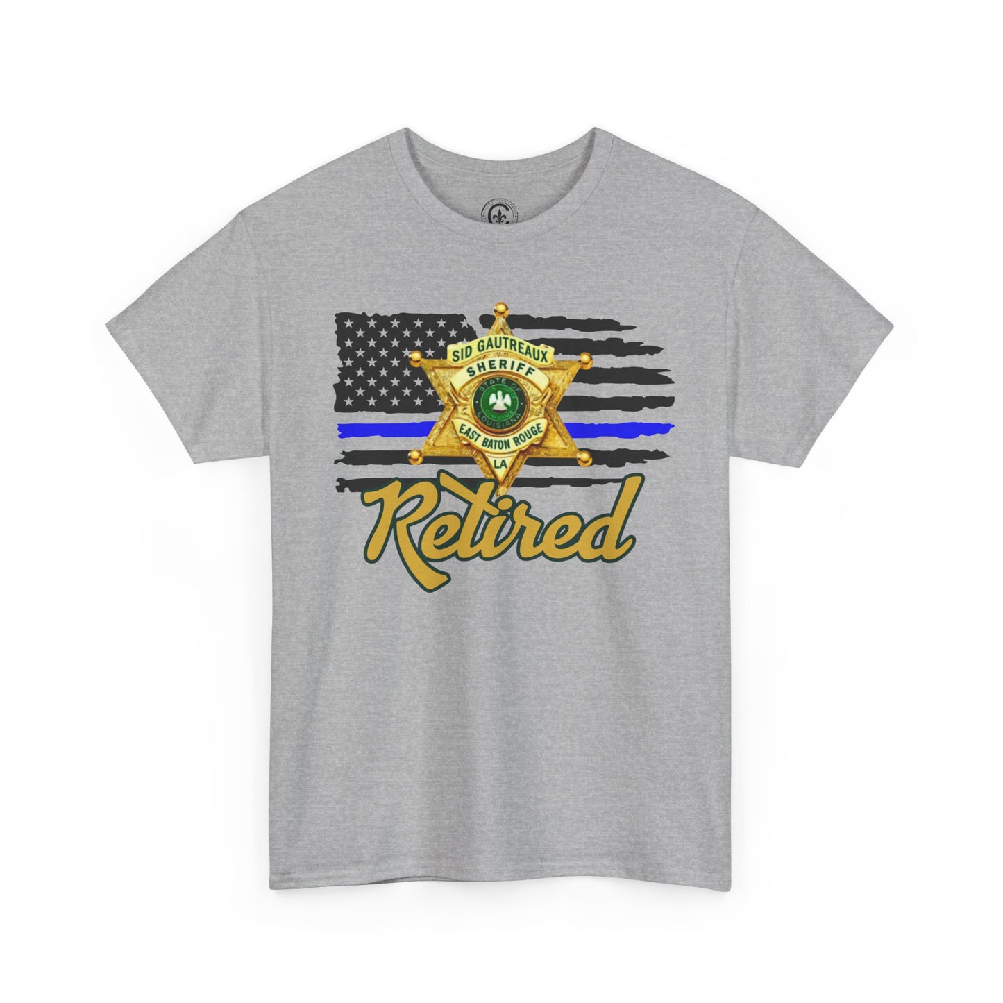 EBRSO Badge Retired Sheriff Heavy Cotton Tee, Unisex Tee, Law Enforcement Gift, Retirement Celebration T-shirt