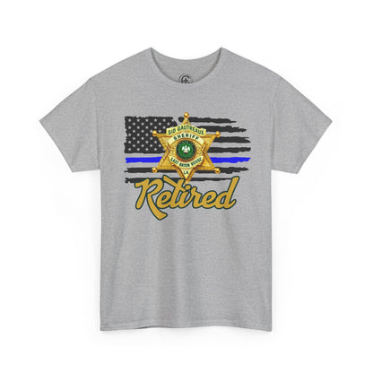 EBRSO Badge Retired Sheriff Heavy Cotton Tee, Unisex Tee, Law Enforcement Gift, Retirement Celebration T-shirt