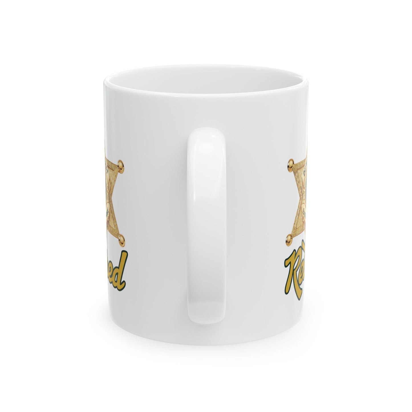 EBRSO DEPUTY, Badge, Sheriff Star Ceramic Mug, Perfect Gift for Police Officers, Law Enforcement Fans, Birthday, Holiday