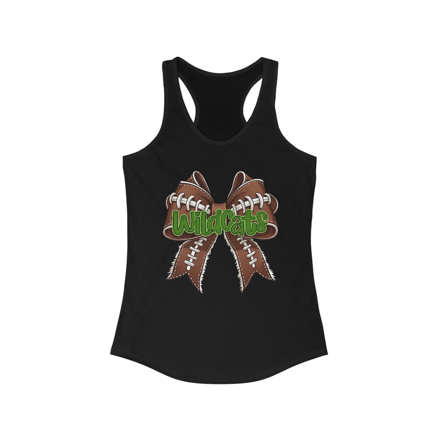 Wildcat Football Themed Women's Racerback Tank Top, Perfect for Game Day, Sports Events, Tailgating, and Everyday Wear