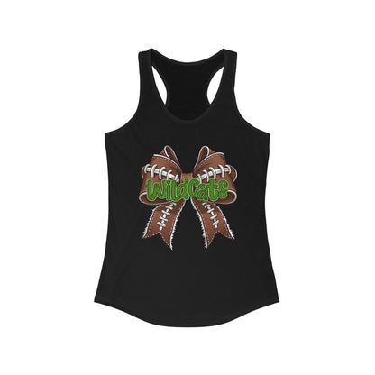 Wildcat Football Themed Women's Racerback Tank Top, Perfect for Game Day, Sports Events, Tailgating, and Everyday Wear