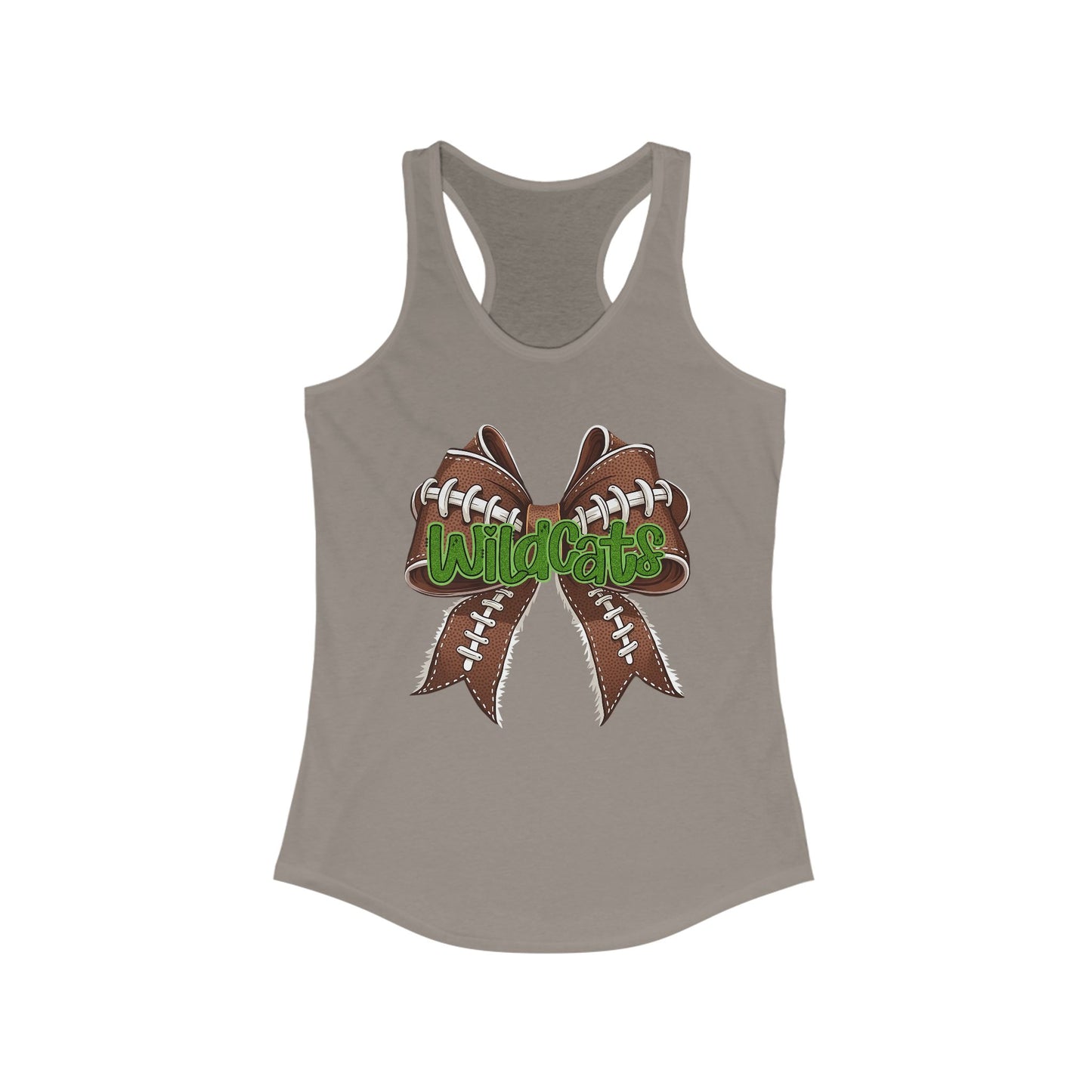 Wildcat Football Themed Women's Racerback Tank Top, Perfect for Game Day, Sports Events, Tailgating, and Everyday Wear