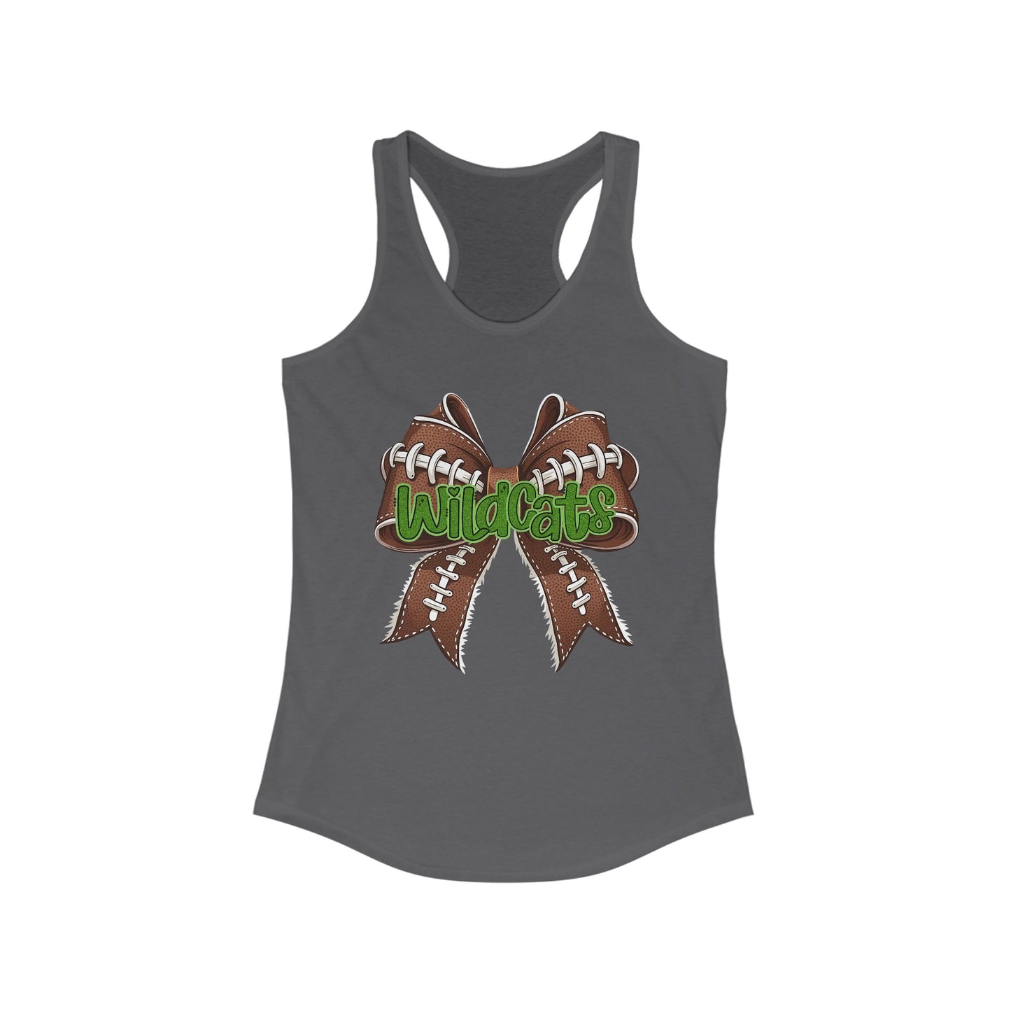 Wildcat Football Themed Women's Racerback Tank Top, Perfect for Game Day, Sports Events, Tailgating, and Everyday Wear