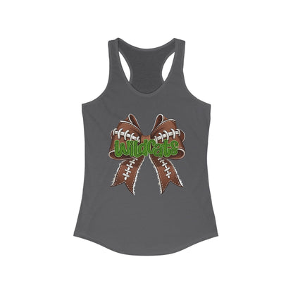 Wildcat Football Themed Women's Racerback Tank Top, Perfect for Game Day, Sports Events, Tailgating, and Everyday Wear
