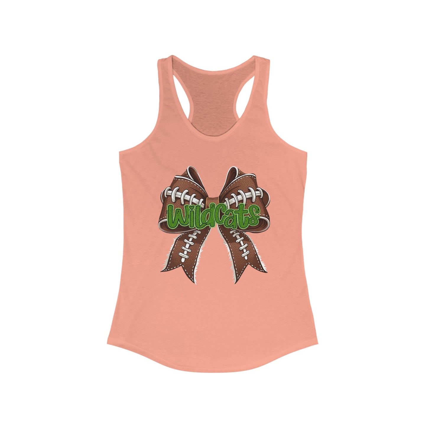 Wildcat Football Themed Women's Racerback Tank Top, Perfect for Game Day, Sports Events, Tailgating, and Everyday Wear