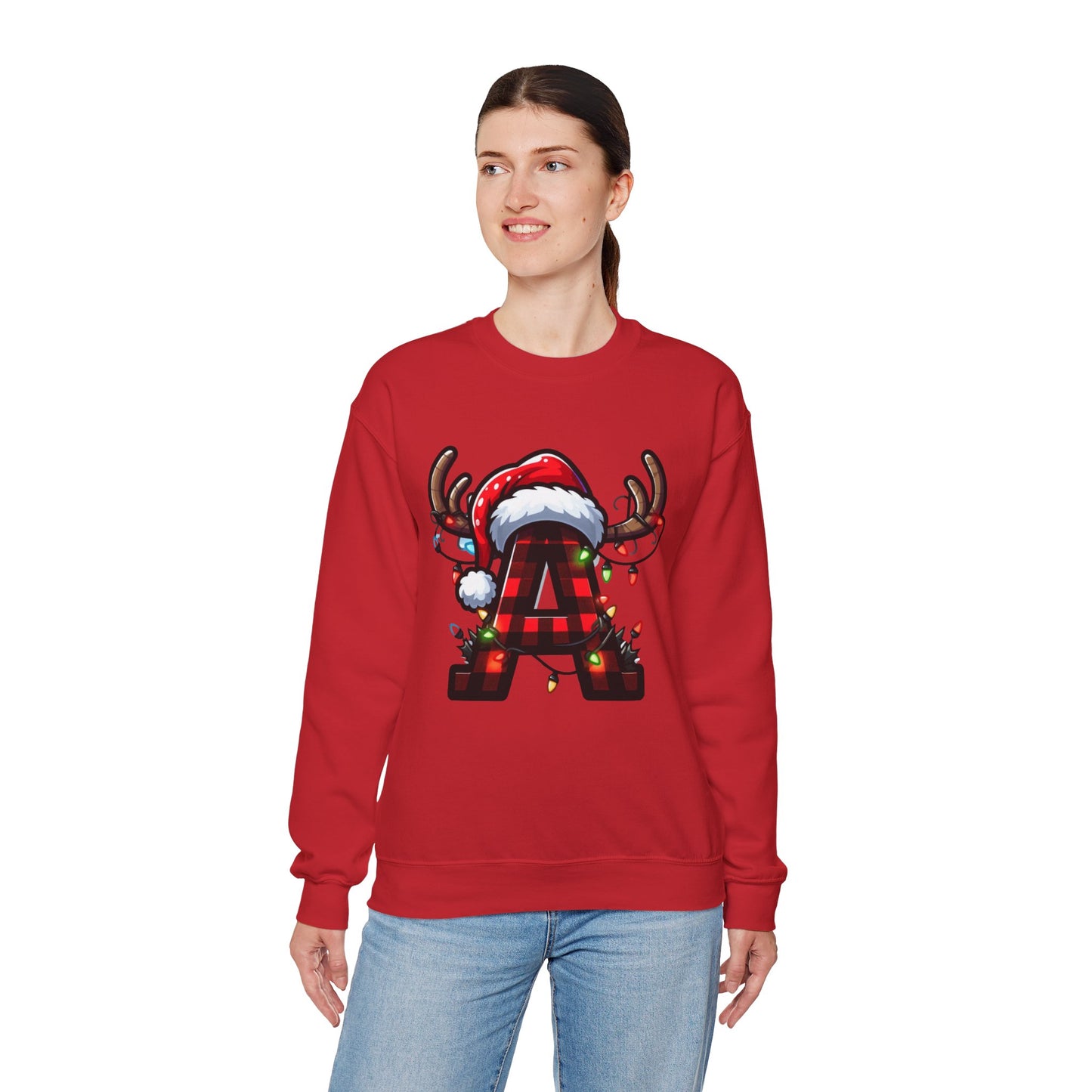 Festive Monogram A Christmas Sweatshirt, Cozy Holiday Crewneck, Personalized Gift for Him/Her, Perfect for Winter Celebrations, Family [...]