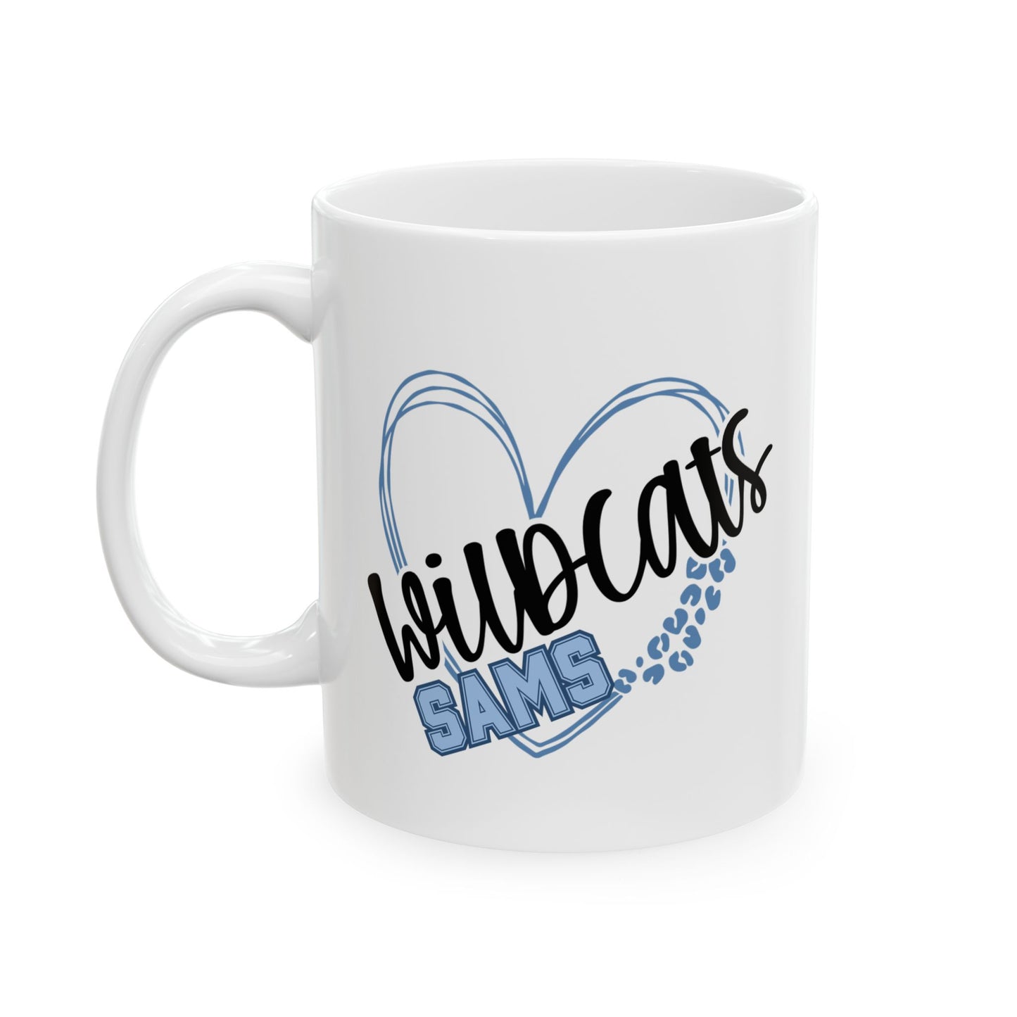 SAMS Wildcats Ceramic Mug - Cute Coffee Cup for St Amant Middle School