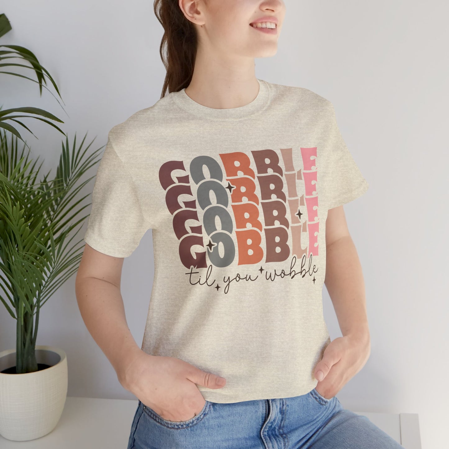 Thanksgiving Gobble Tee, Unisex Short Sleeve Shirt