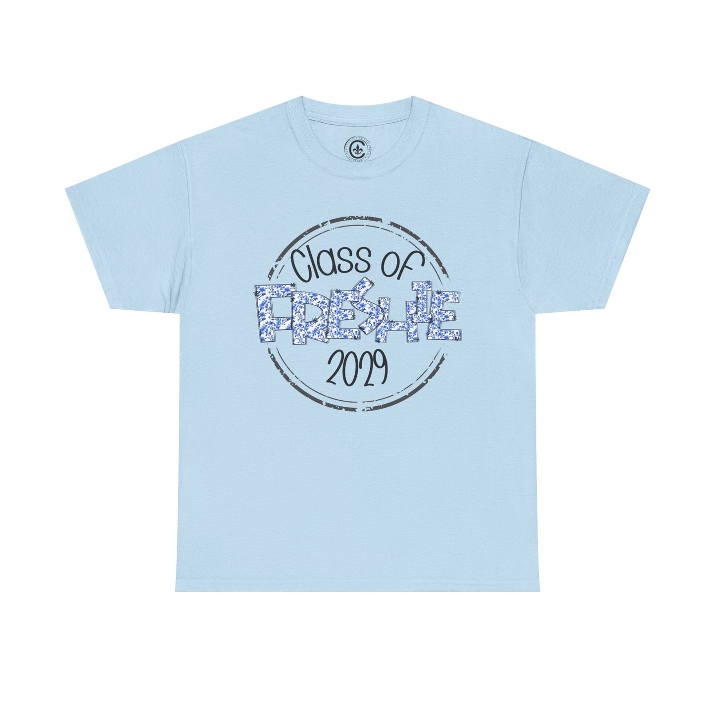 Freshie Class of 2029 Heavy Cotton Tee, Graduation Shirt, Unisex T-Shirt, School Spirit Wear, Freshman Celebration