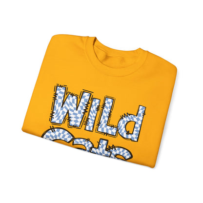 SAMS Wildcats Crewneck Sweatshirt with Heart Design, Comfortable Unisex Sweatshirt, Perfect Gift for School Spirit