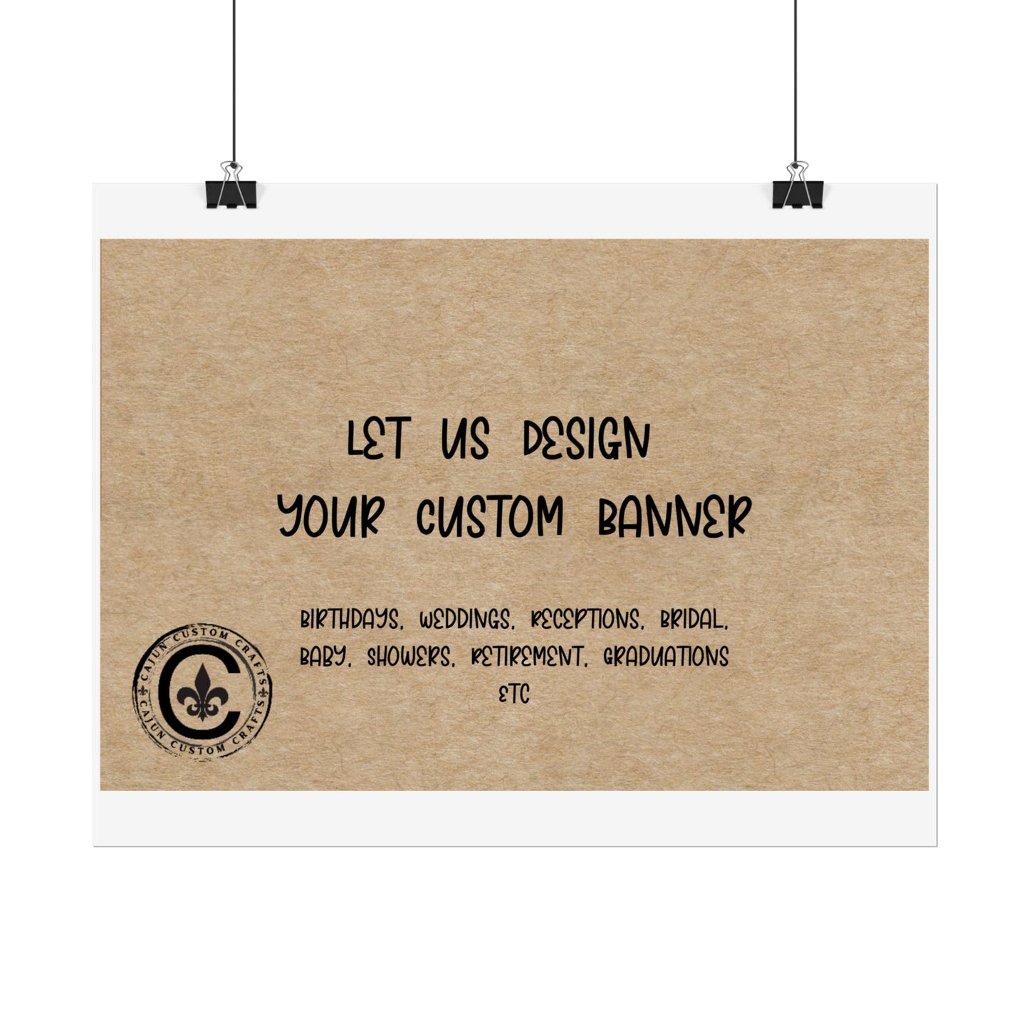 Personalized Rolled Banners for Weddings, Birthdays, Graduations, Celebrations, Unique Event Decor