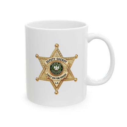 EBRSO DEPUTY, Badge, Sheriff Star Ceramic Mug, Perfect Gift for Police Officers, Law Enforcement Fans, Birthday, Holiday