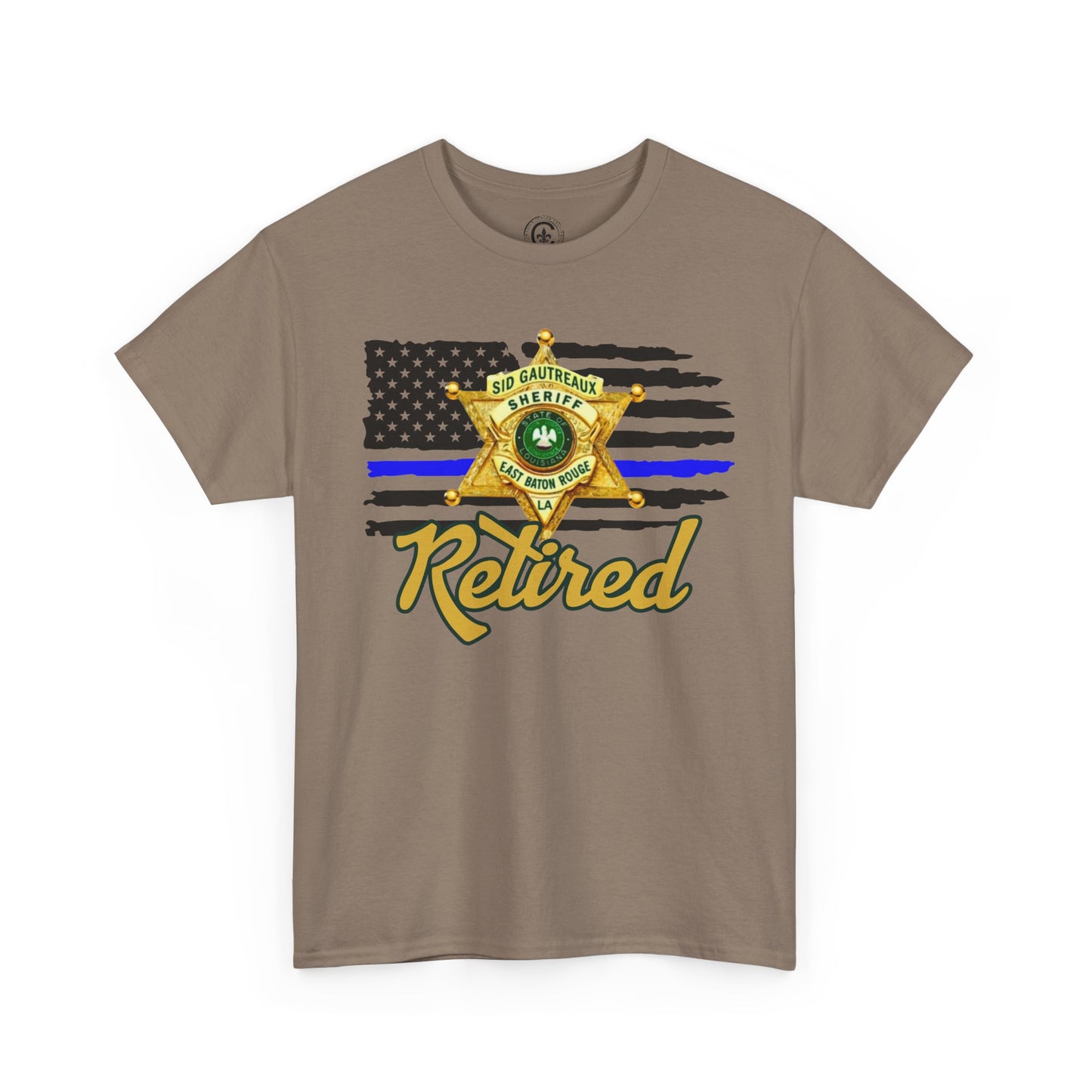 EBRSO Badge Retired Sheriff Heavy Cotton Tee, Unisex Tee, Law Enforcement Gift, Retirement Celebration T-shirt