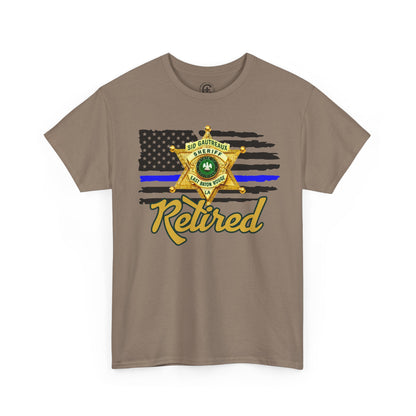 EBRSO Badge Retired Sheriff Heavy Cotton Tee, Unisex Tee, Law Enforcement Gift, Retirement Celebration T-shirt