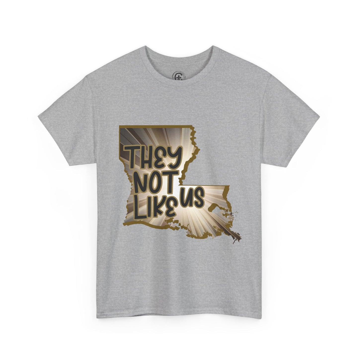 Louisiana Pride Unisex Heavy Cotton Tee | They Not Like Us, Southern Statement Shirt, Gift for Locals, Casual Wear, Streetwear
